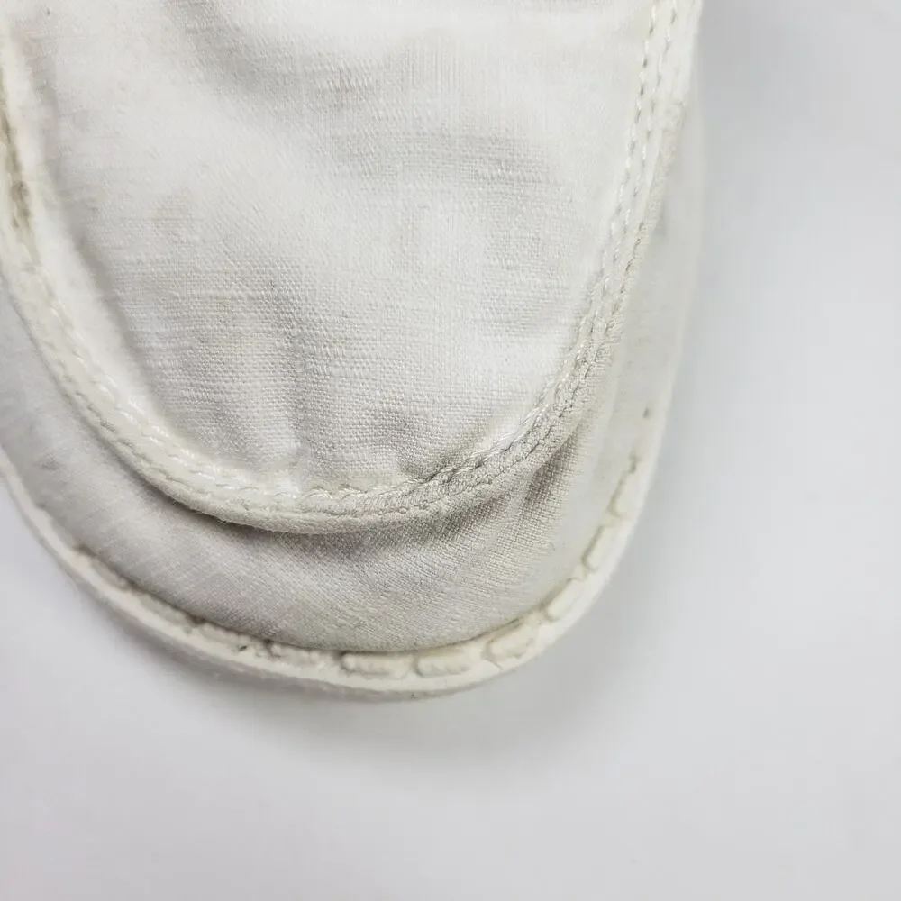 Hey Dude Wendy Womens Size 8 Silk Moon White Slip On Casual Loafer Shoes
